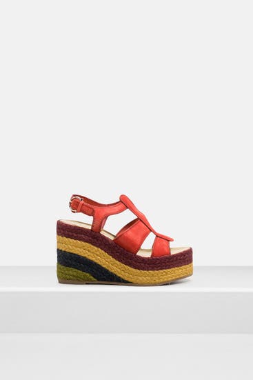 FERRAGAMO - Wedges 'Renee' mehrfarbig