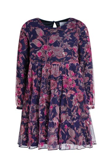 HAPPY GIRLS Chiffonkleid gemustert