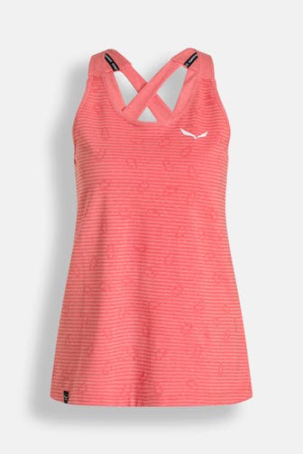 SALEWA Funktionstop neonorange gestreift