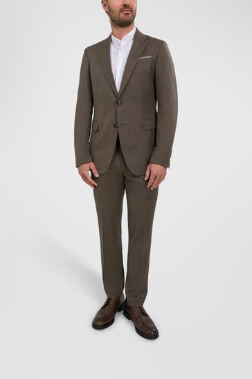 JOOP! Woll-Anzug 'Haspar-Bloom' braun