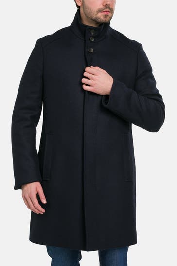 CINQUE Wollmixmantel 'Cishow' marine