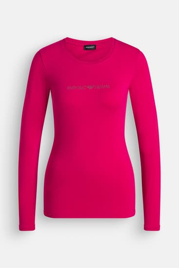 EMPORIO ARMANI - Longsleeve fuchsia