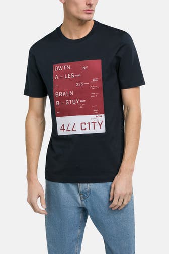 BOSS T-Shirt 'Tiburt' marineblau