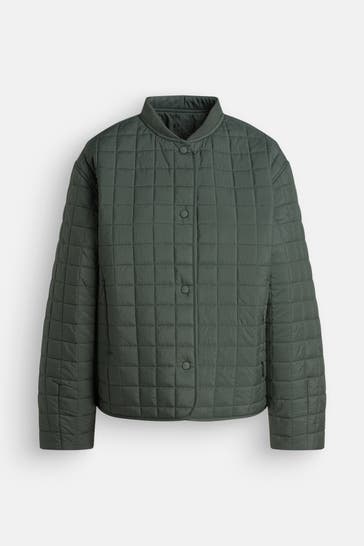 CLOSED Wende-Steppjacke dunkelgrün