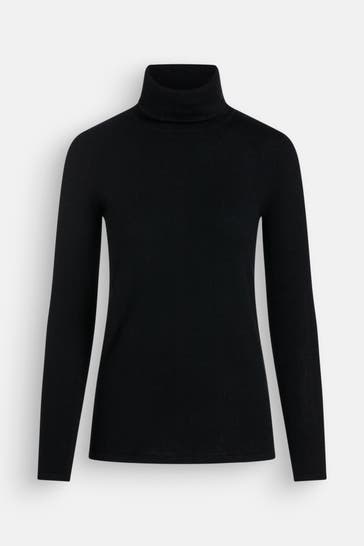 RM BY ROSEMUNDE Rollkragenpullover 'Sofia' schwarz