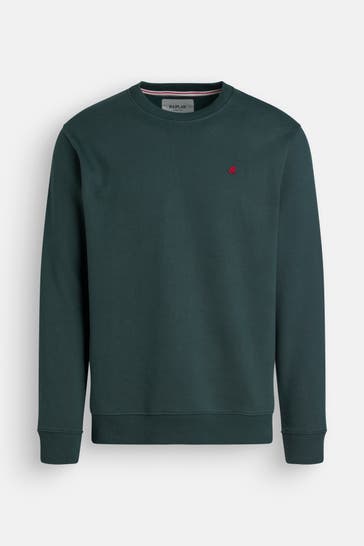 REPLAY Sweatshirt smaragdgrün