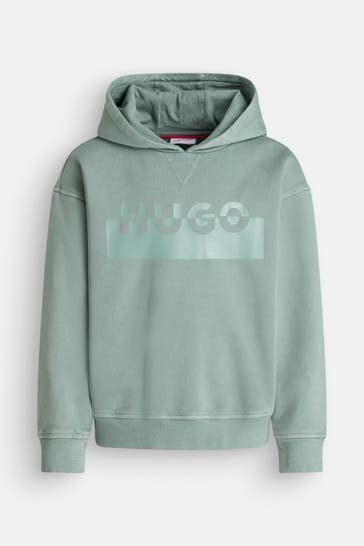 HUGO Hoodie graugrün