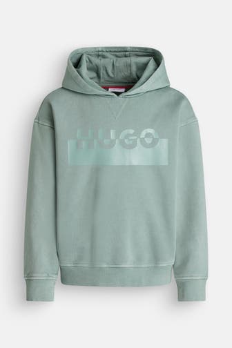 HUGO Hoodie graugrün