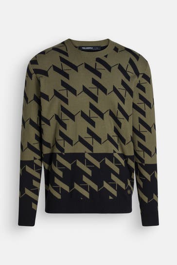 KARL LAGERFELD Strickpullover gemustert