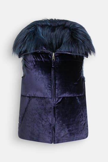 JET SET Daunen-Wendeweste königsblau
