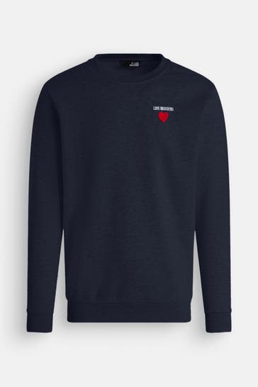 LOVE MOSCHINO Sweatjacke dunkelblau
