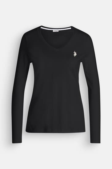 U.S. POLO ASSN. Longsleeve schwarz