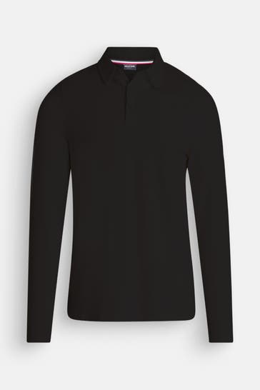 HECHTER Paris Polo-Longsleeve schwarz