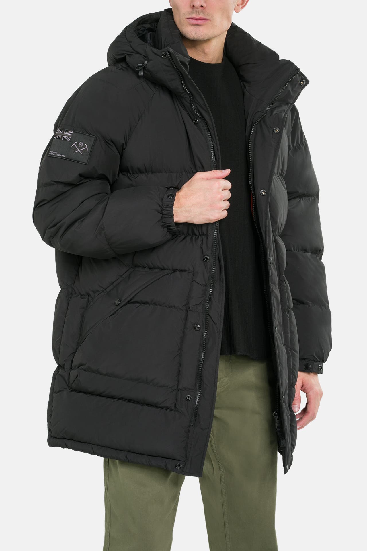 SUPERDRY Steppmantel schwarz, Bild 1
