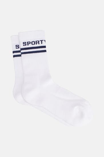 SPORTY & RICH Socken weiß