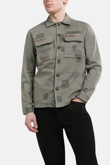 REPLAY Übergangsjacke gemustert