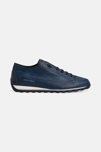 CANDICE COOPER Leder-Sneaker dunkelblau