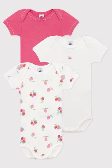PETIT BATEAU 3er-Pack Bodys gemustert