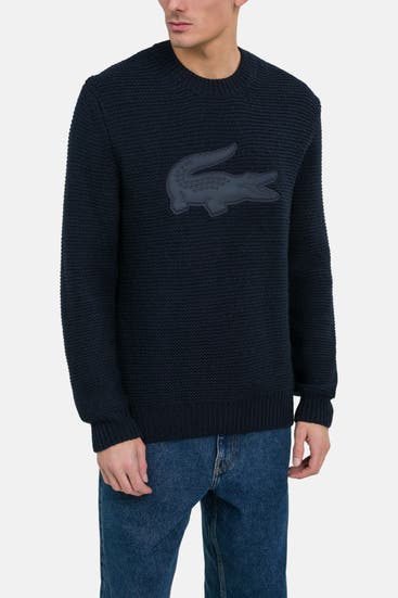 LACOSTE - Strickpullover dunkelblau