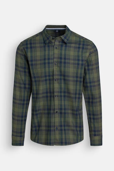 OLYMP Flanell-Hemd kariert Regular Fit