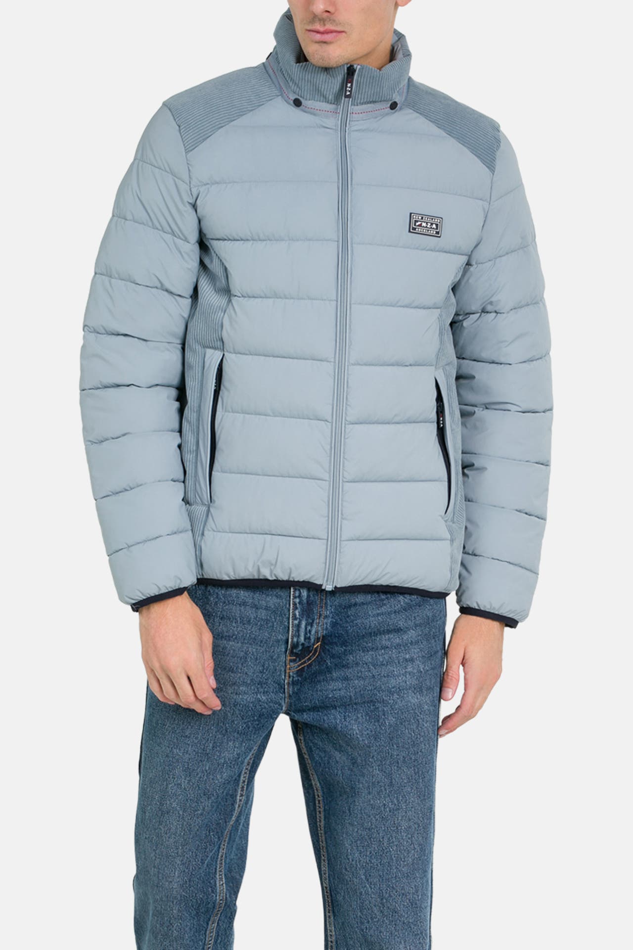 NEW ZEALAND AUCKLAND Steppjacke taubenblau, Bild 1