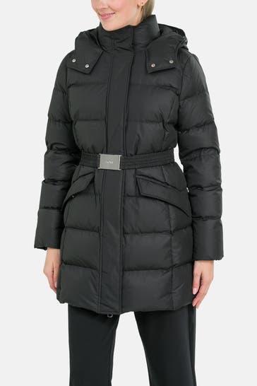 BOSS Daunen-Steppmantel schwarz