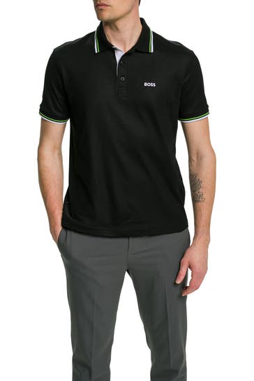 BOSS GREEN Polo-Shirt 'Paddy' schwarz