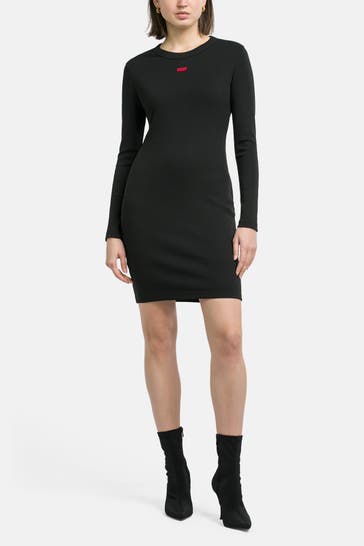 HUGO Jerseykleid 'Nemalia' schwarz
