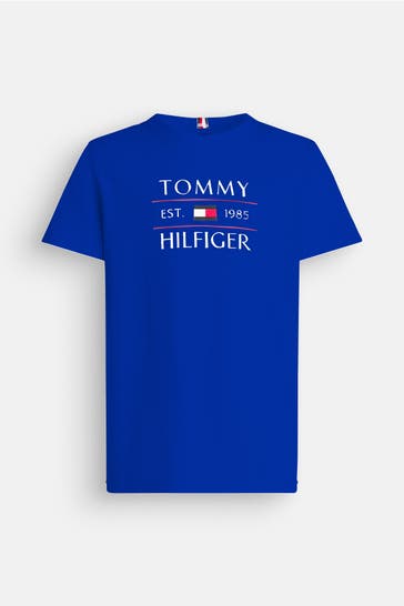TOMMY HILFIGER T-Shirt königsblau