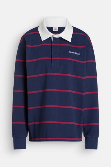 SPORTY & RICH Polo-Shirt dunkelblau