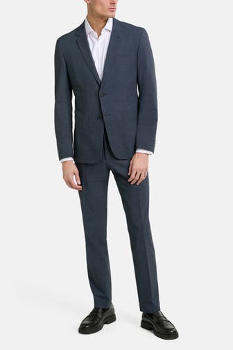 BOSS Anzug navy meliert