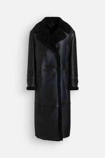 BELSTAFF - Ledermantel 'Spruce' schwarz