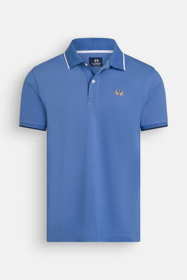 LA MARTINA Polo-Shirt graublau