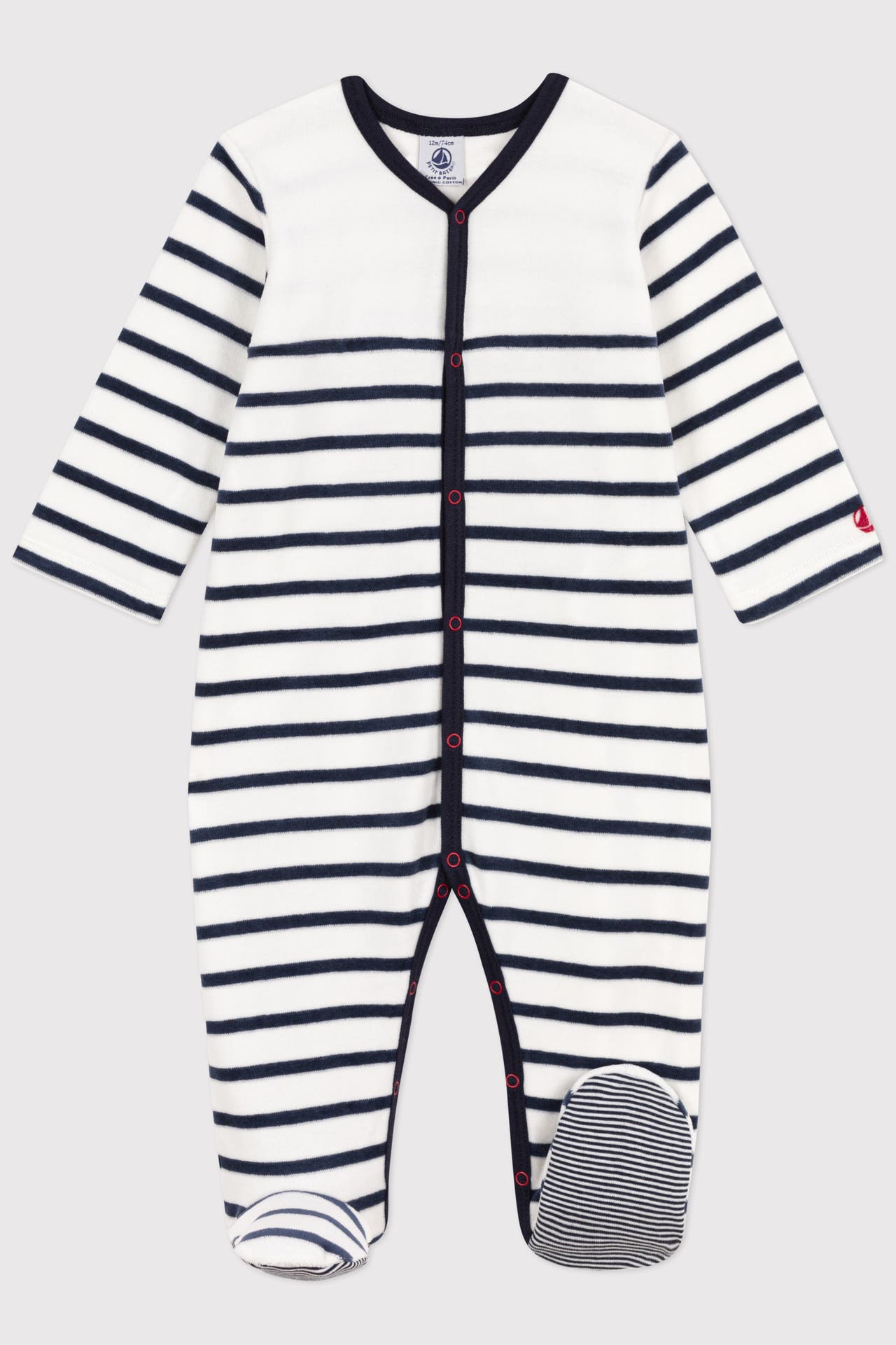 PETIT BATEAU Strampler gestreift, Bild 1