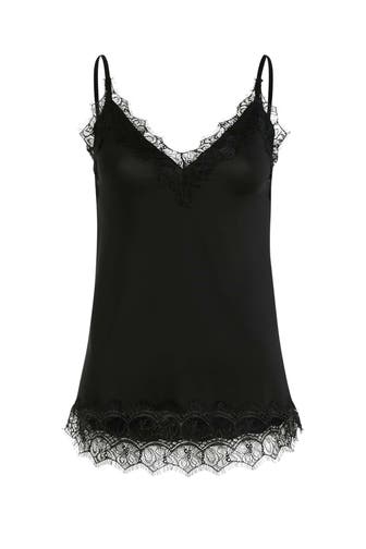 ROSEMUNDE Spitzentop schwarz
