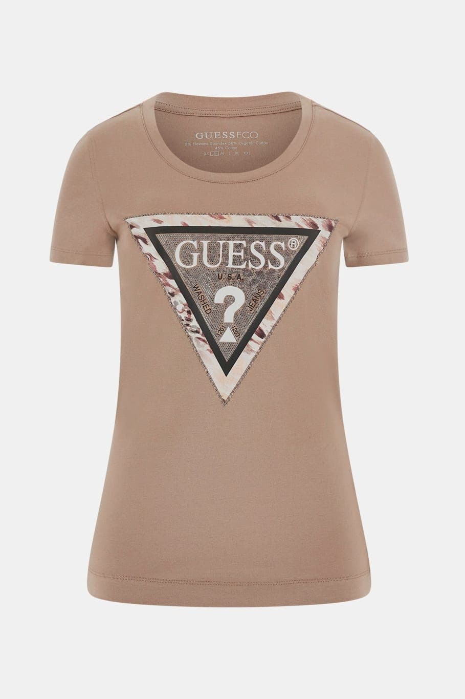 GUESS T-Shirt 'Cheeta' taupe, Bild 1