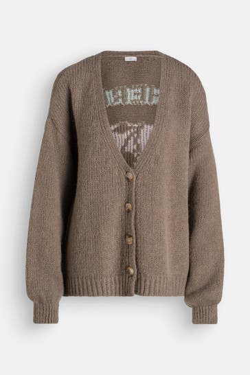 RIANI Strickjacke taupe