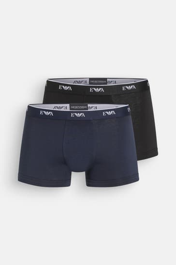 EMPORIO ARMANI 2er-Pack Boxer Trunks zweifarbig