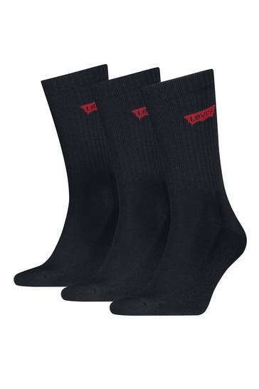 LEVI'S® 3er-Pack Socken schwarz