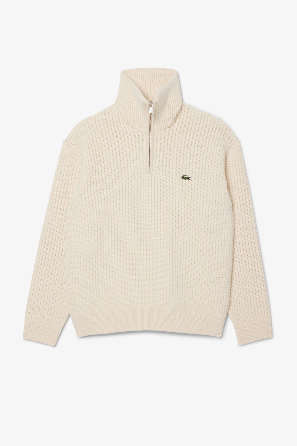 LACOSTE Wollmix-Troyer ecru, Bild 1