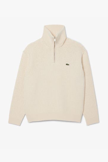 LACOSTE Wollmix-Troyer ecru