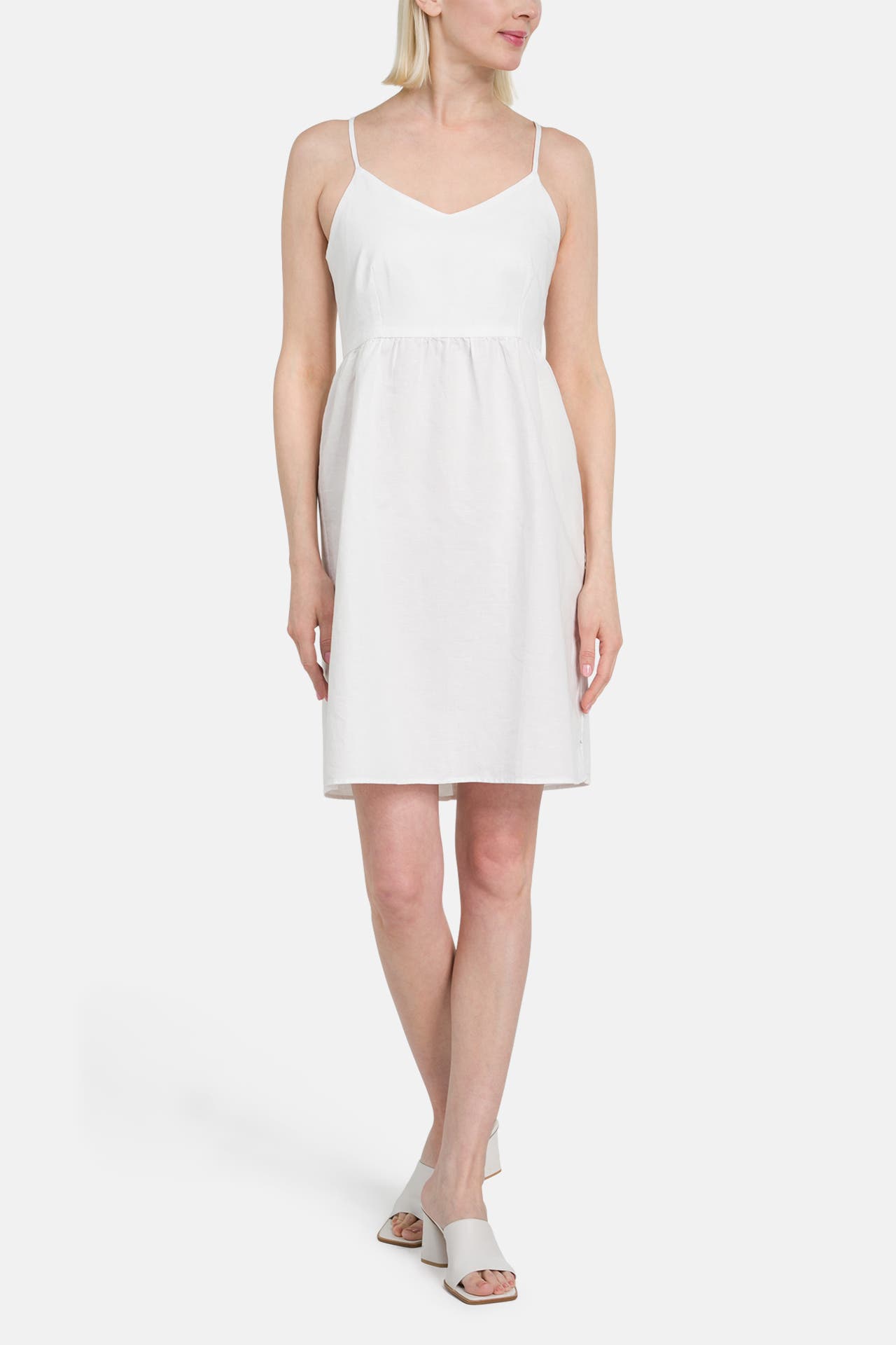 MARC O'POLO DENIM Leinenmix-Kleid weiß, Bild 1