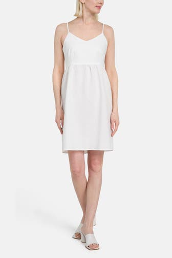 MARC O'POLO DENIM Leinenmix-Kleid weiß