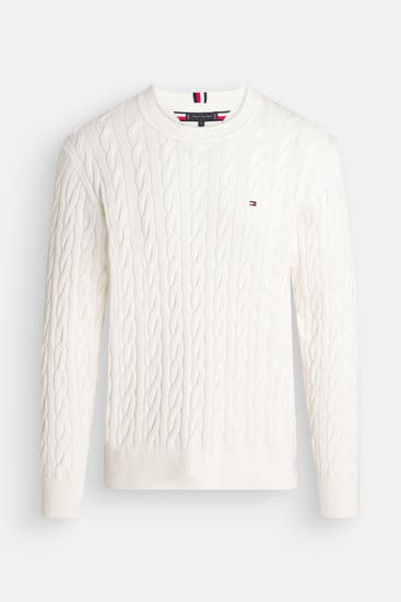 TOMMY HILFIGER - Strickpullover offwhite