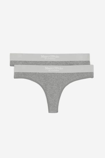 MARC O'POLO 2er-Pack Strings grau