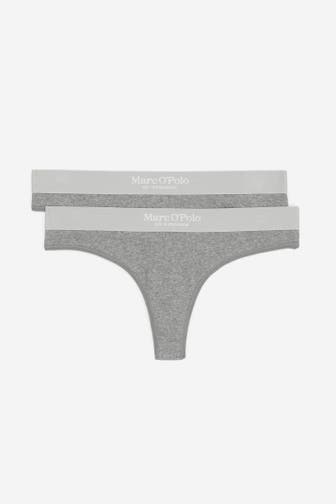 MARC O'POLO 2er-Pack Strings grau