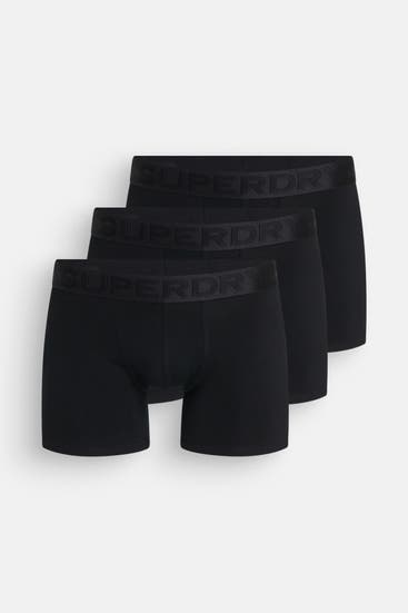 SUPERDRY - 3er-Pack Boxer Trunks schwarz