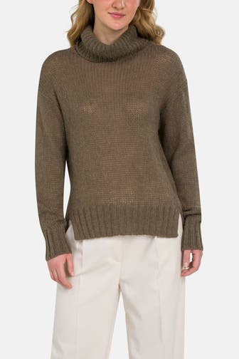 JOOP! Wollmix-Pullover dunkelgrün