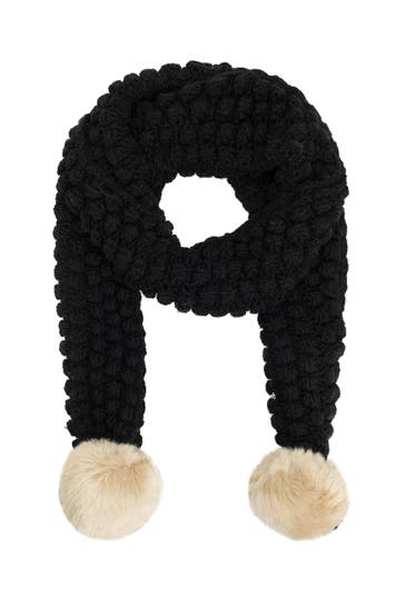 SUPERDRY Strickschal schwarz