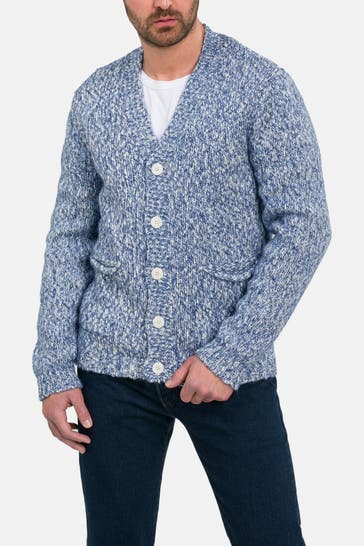 DANIELE FIESOLI Wollmix-Strickjacke gemustert